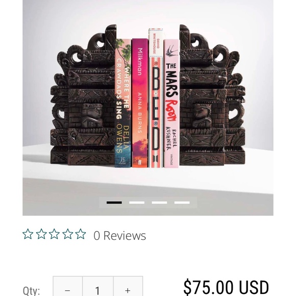 Crabtree & Evelyn wooden bookends - Picture 1 of 3